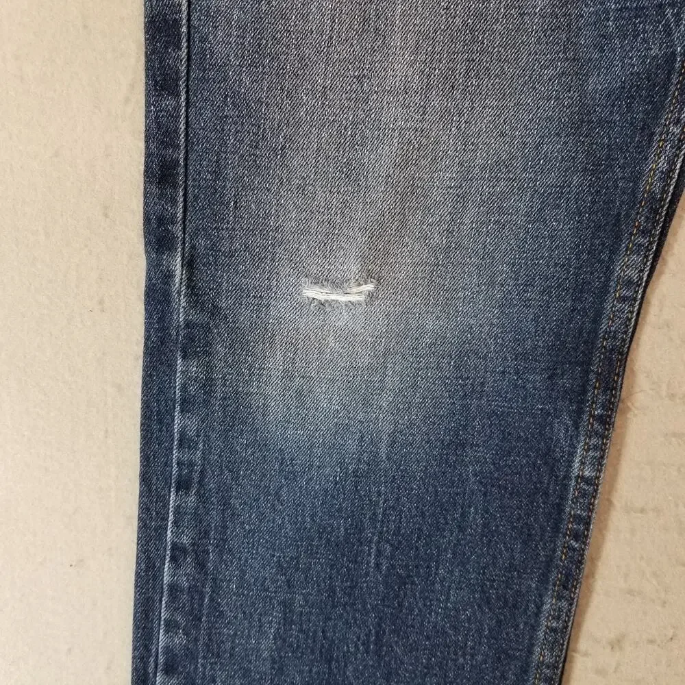 Hollister jeans men's 34x32 relaxed straight blue denim pants button fly